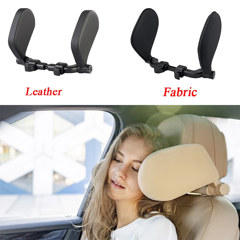 

Car Seat Headrest Pillow Car Neck Pillow Adjustable Seat Both Sides Travel Sleeping Rest Auto Neck Cushion for Kids Adults