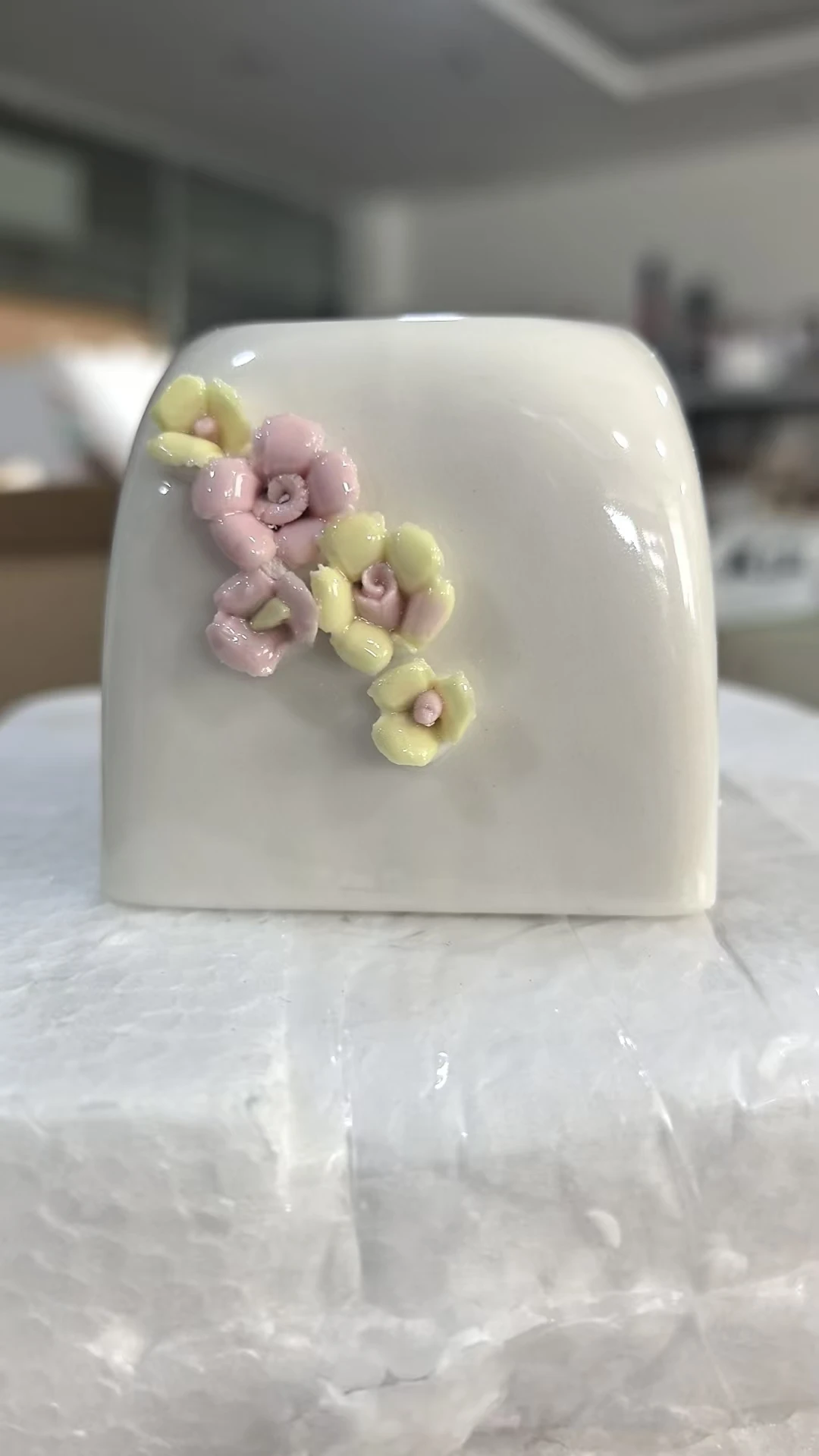 

Простой белый фарфоровый цветочный горшок, цветочный горшок для растений-суккулентов, мини-горшок для домашнего освещения, ручная работа, корейский умывальник