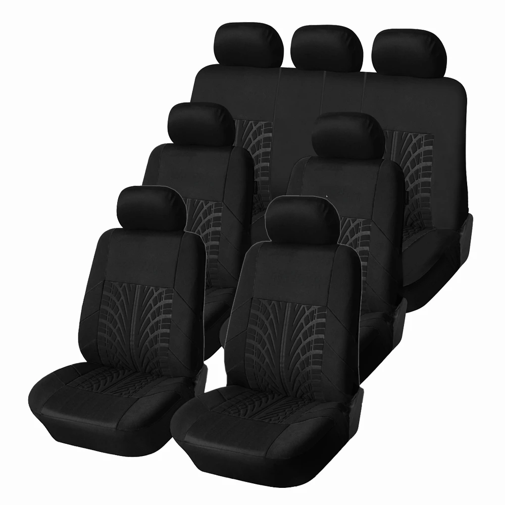 

Seat Covers Front Seat Covers Back Seat Covers Full Set Black Universal Polyestor