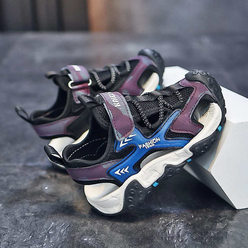 New Style Summer Kids Sandals Breathable Boys Sandals Comfortable Children Shoes Outdoor Beach Baotou Wear Resistant Sandal