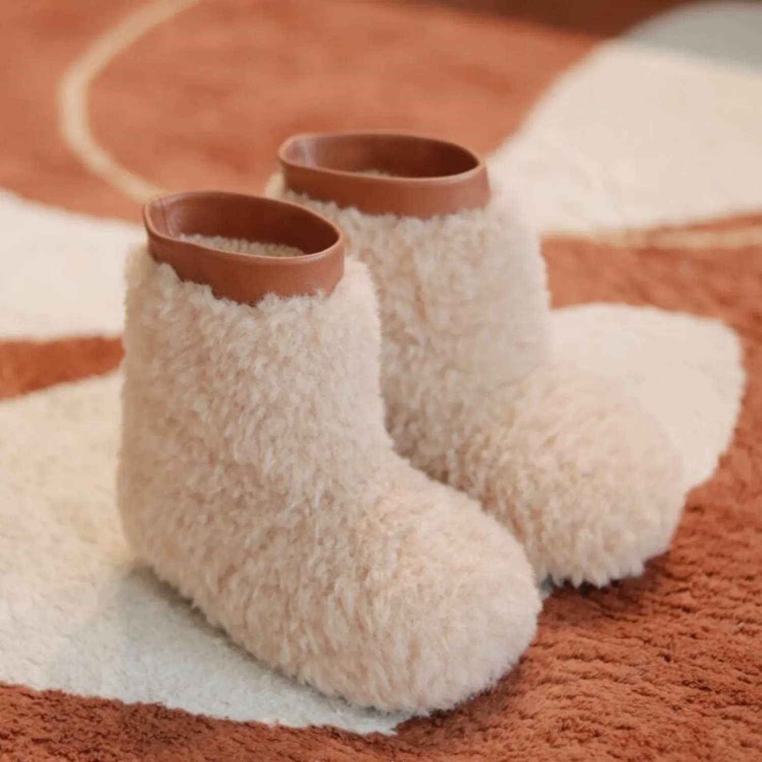 Ботинки детские Нескользящие из овечьей шерсти на х/б подкладке