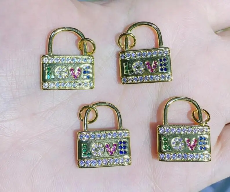 

1 шт. подвеска с надписью LOVE для женщин, золотые ожерелья с кристаллами гуадалупа, аксессуары, медные кубические циркониевые украшения rg4s
