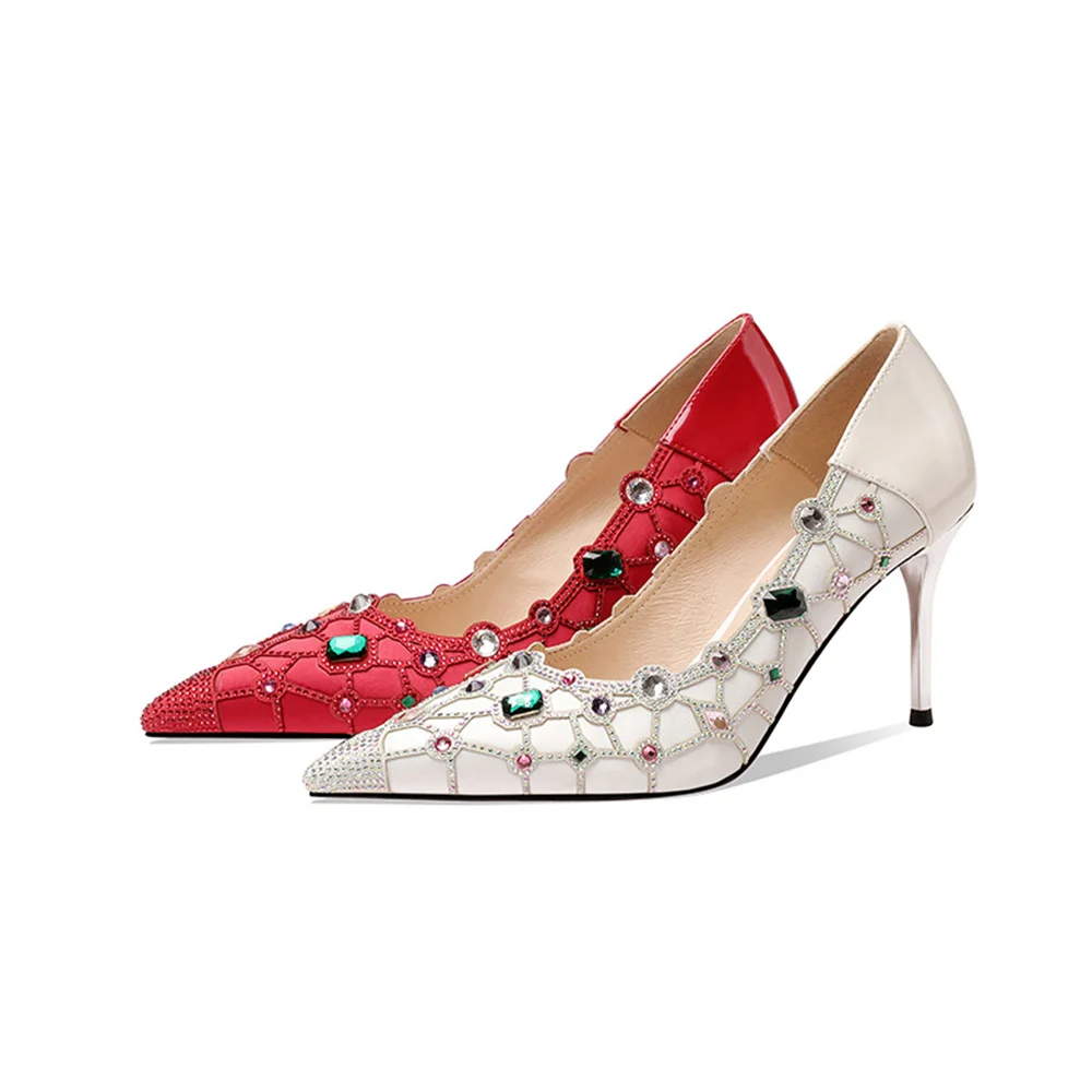 100 комплектов 6/8 мм кристаллы AB отделка заклепки стразы Алмазные шпильки для