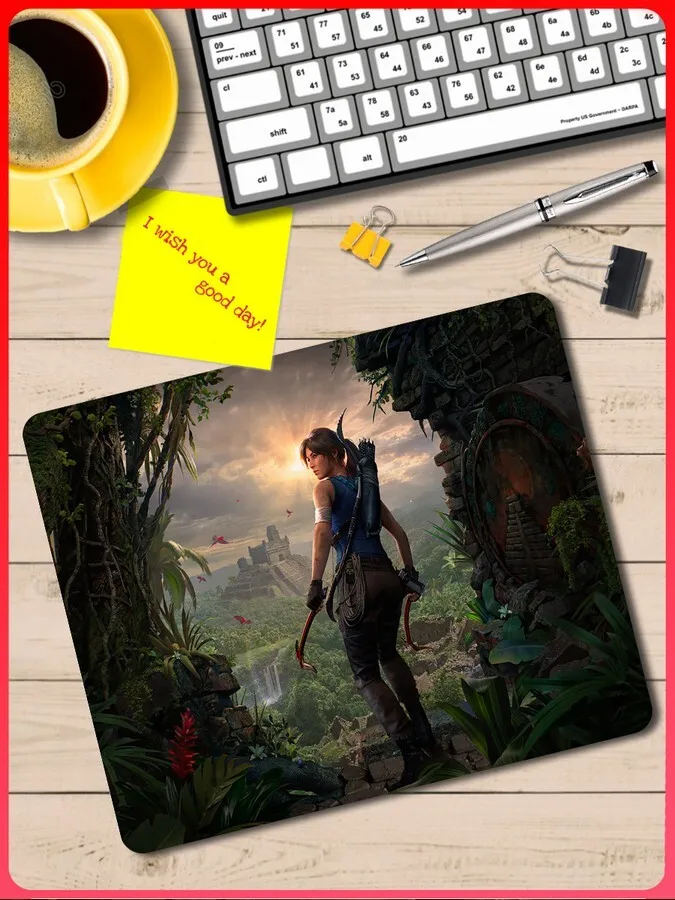 Коврик для мыши с принтом игры Shadow of the Tomb Raider (ps3 ps4 ps5 xbox pc switch) - 1027 |
