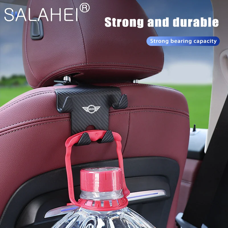 

1/2Pcs Hooks Car Vehicle Back Seat Headrest Hook For BMW MINI Cooper F54 F55 F56 F60 R55 Car Storage Hanger Interior Accessories