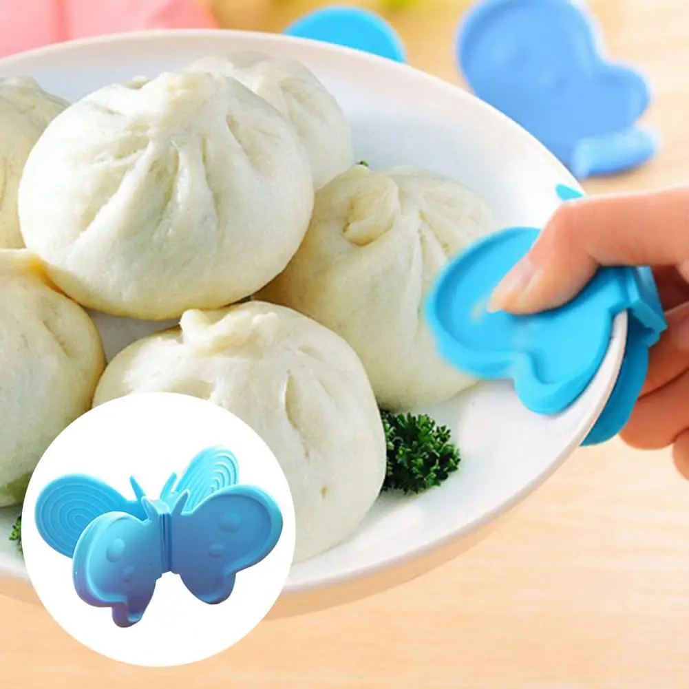 

1 Pair Creative Butterfly Shape Kitchen Silicone Insulation Against Hot Plate Clip With Magnet Protect Hands Take Bowl