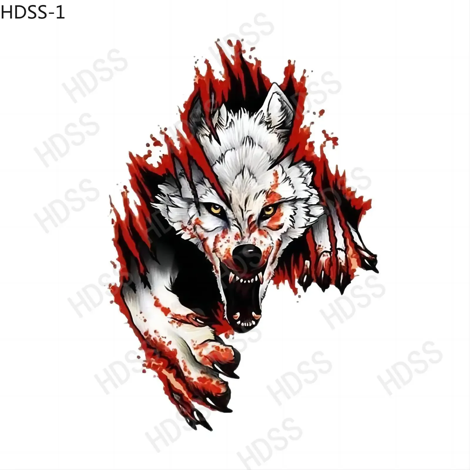 HDSS-VYAHDSS-голова волка автомобильная наклейка с рисунком ПВХ забавная 3D сделай сам