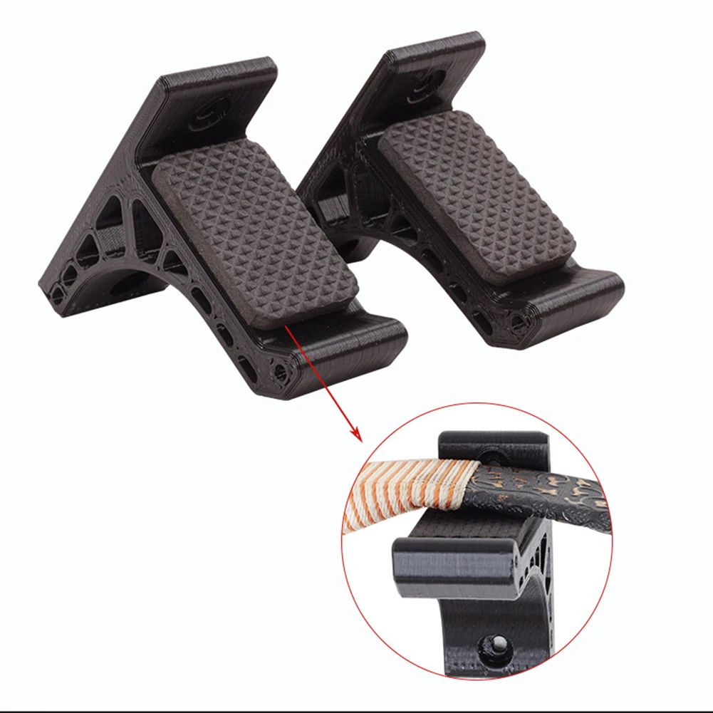 Wall-mounted Holders Bow Holders Archery Bow Wall Mount Rack Recurve Bow Garage Storage Hanger Holder ABS Plastic
