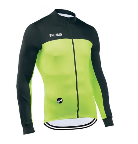 

Pro Team Autumn Spring Road Cycling Jersey Mens Long Sleeve Mountain Racing Bicycle Clothing Maillot Ropa Ciclismo ENCYMO
