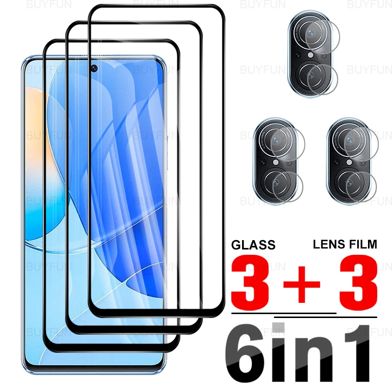 

Для Huawei nova 9 SE 6,78 ''6 в 1 с черными краями, закаленное стекло, Защита экрана для Huawei huawey nova 9 nova9 SE, пленка для объектива камеры