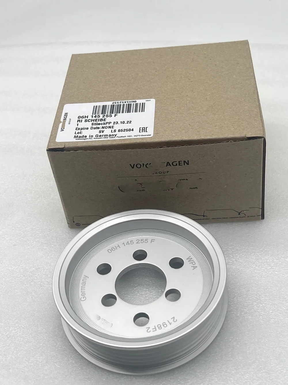 Оригинальный OEM для VW Pulley Насос гидроусилителя руля 06H145255F Transporter 2.0TDi 10-/16- Crafter 2