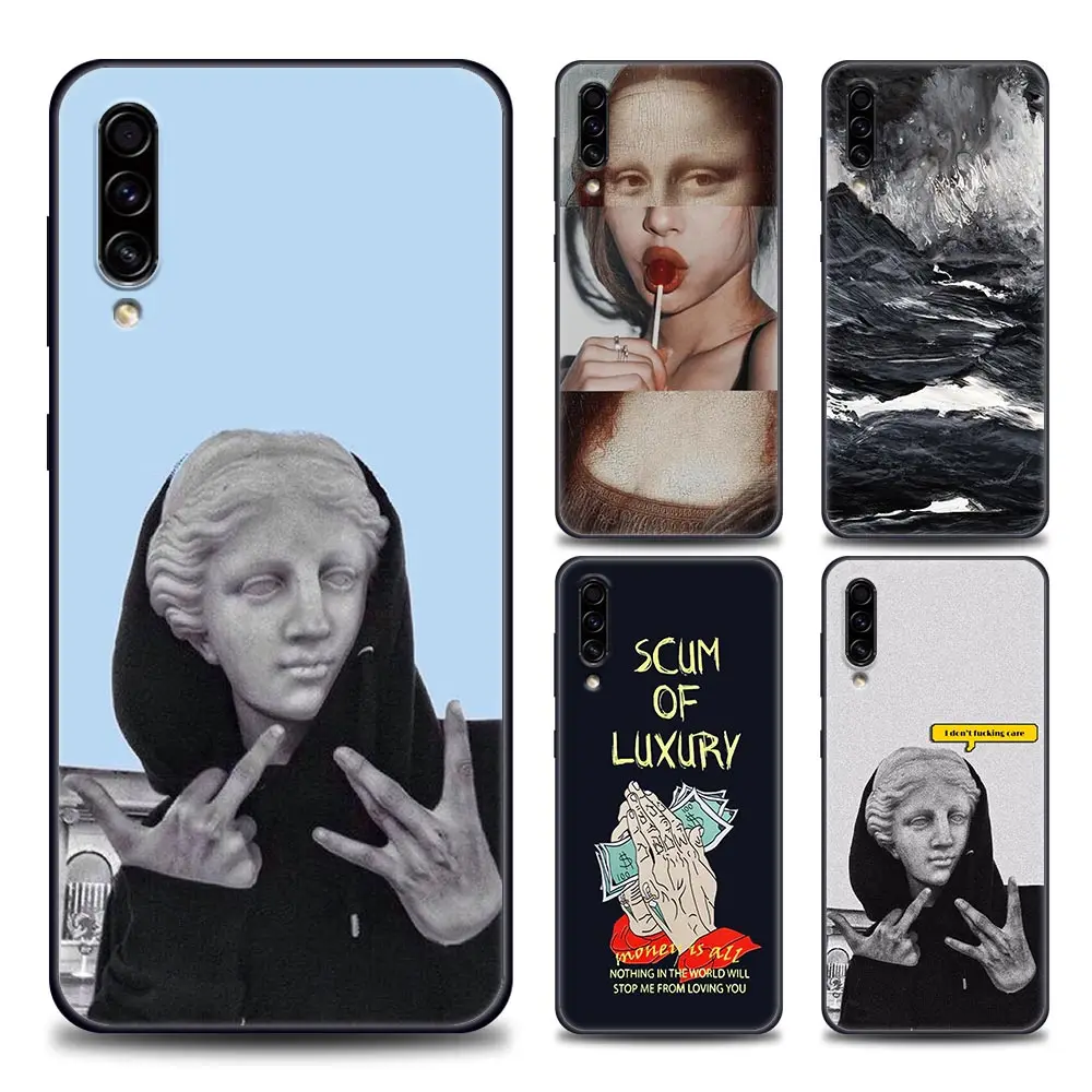 

Phone Case for Samsung A10 e S A20 A30 A30s A40 A50 A60 A70 A80 A90 5G A7 A8 2018 Silicone Lisa Van-Gogh David Abstract Art
