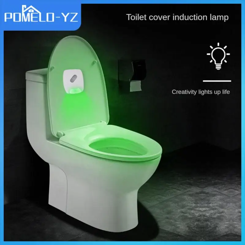 

Red And Green Light Toilet Light Switch Type Inductive Type Interior Wall Lighting Fixtures Value For Money Beautiful Appearance