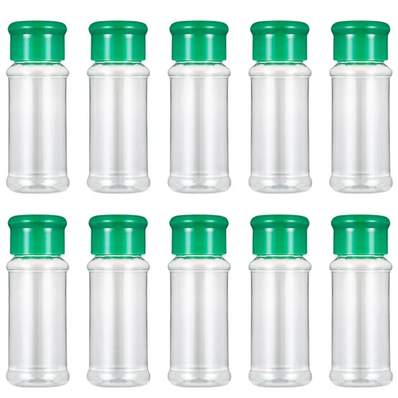 

10/12/24/30/40pcs Seasoning Bottle Plastic Spice Pot Pepper Shakers Salt Jar Condiment Bottles for Barbecue