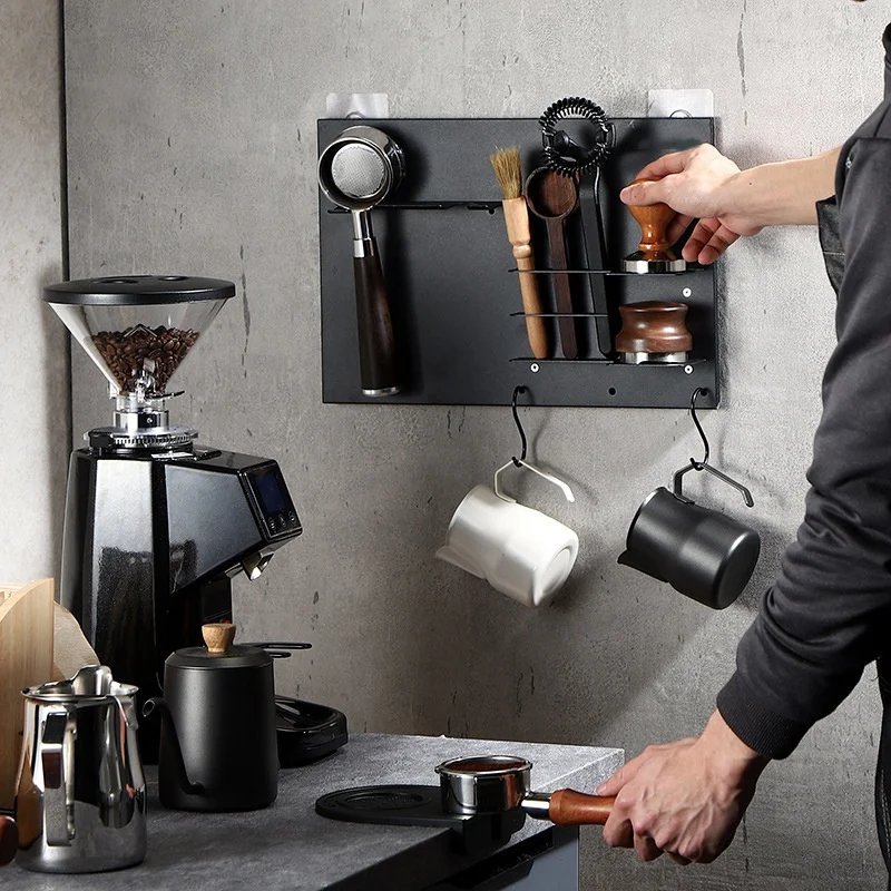 

1 Pieces Coffee Handle Storage Rack Multi-Functional Coffee Utensil Rack Bar Tool Finishing Hanger