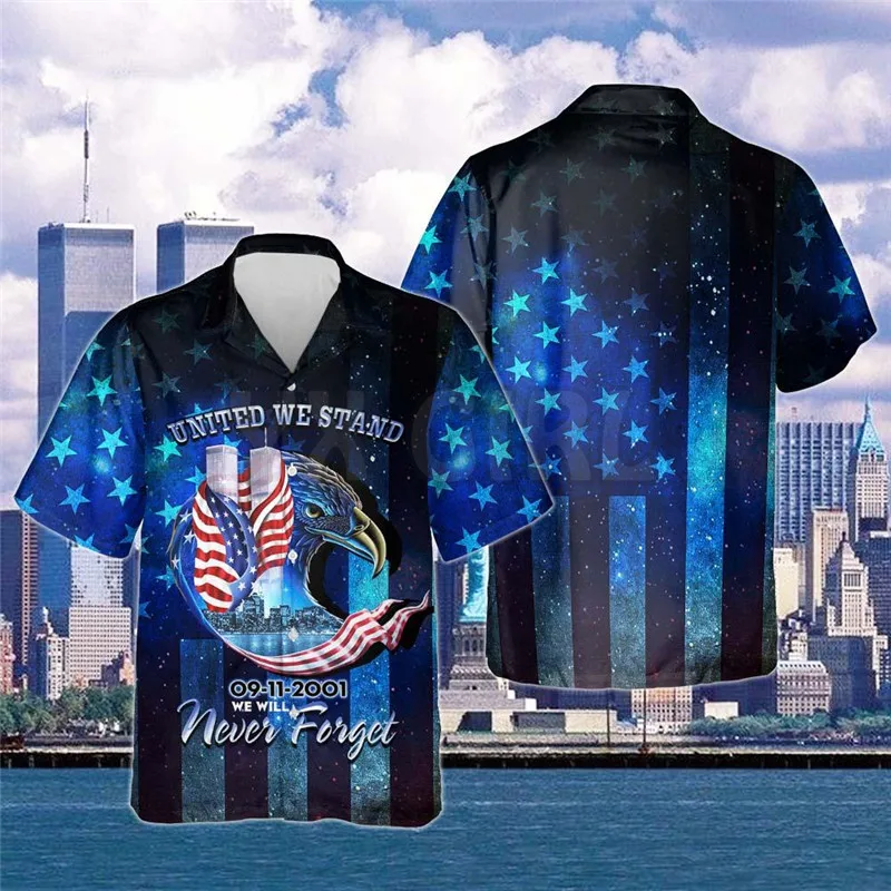 

Never Forget 3D All Over Printed Hawaiian Shirt Men's For Women's Harajuku Casual Shirt Unisex