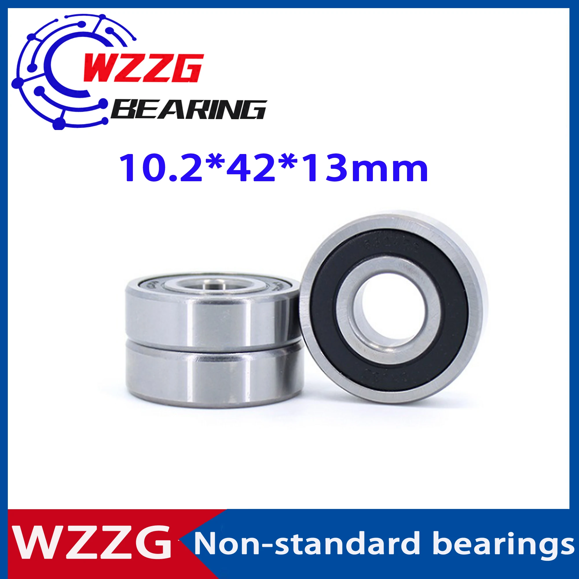 WZZG 4 шт. высококачественный нестандартный подшипник 1/6302/10.2-2RS 10 2*42*13 мм шариковый с