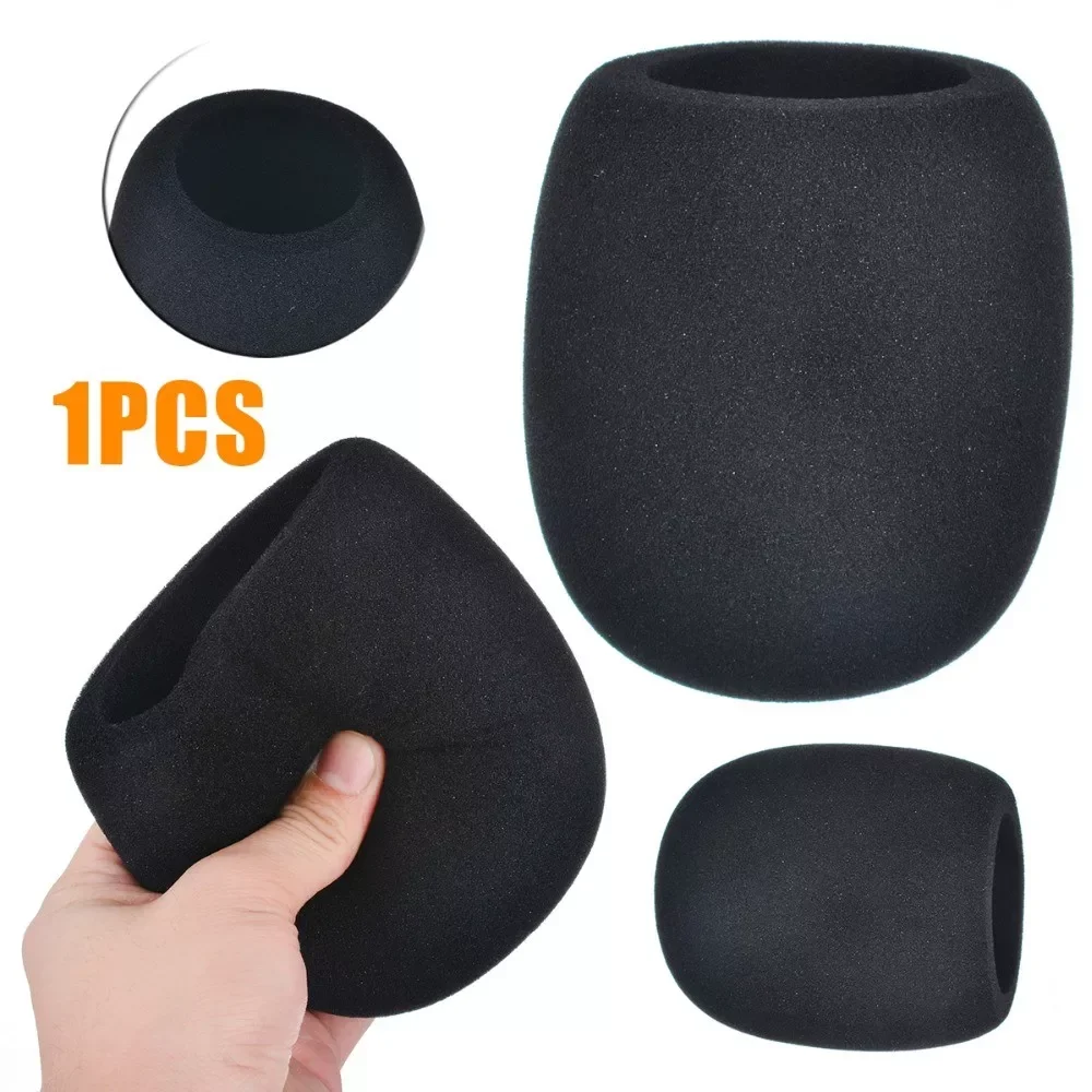 

1pc Black Microphone Foam Sponge Windscreen Mic Cover For Condenser Microphones Windscreen Pop Filter Prevent spraying