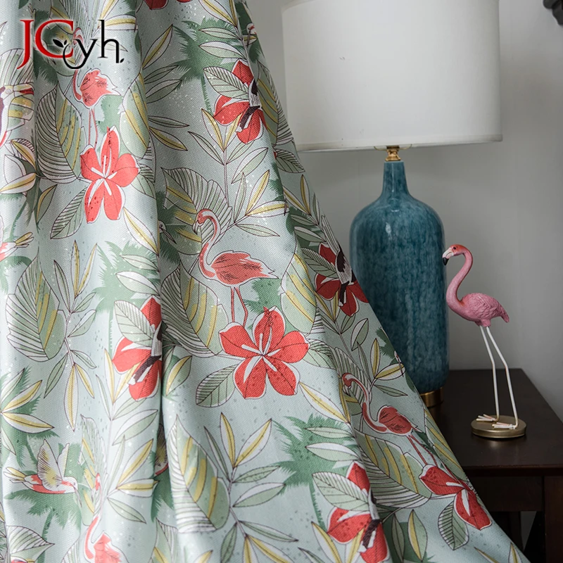 Современные цветочные затемняющие шторы для гостиной спальни девочек