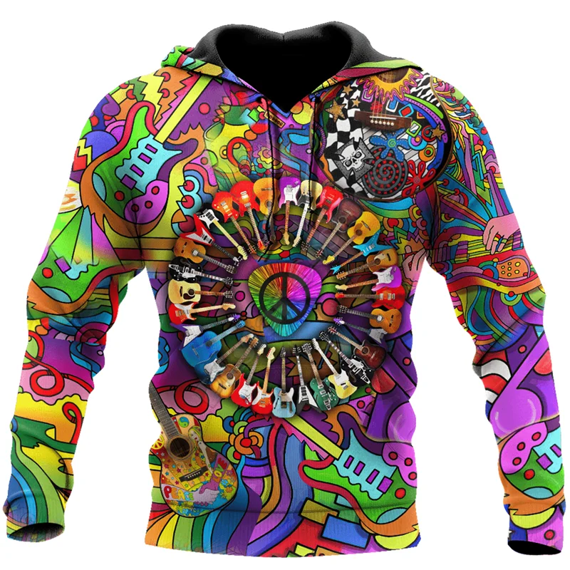

Красочные детские Потрясающие 3D свитшоты Hippie с принтом для мужчин и женщин костюмы для косплея на Хэллоуин s