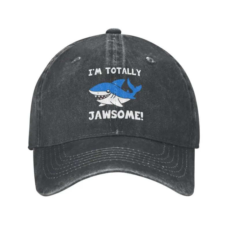 

Punk Cotton I'm Totally Jawsome Shark Baseball Cap Women Men Adjustable Dad Hat Outdoor
