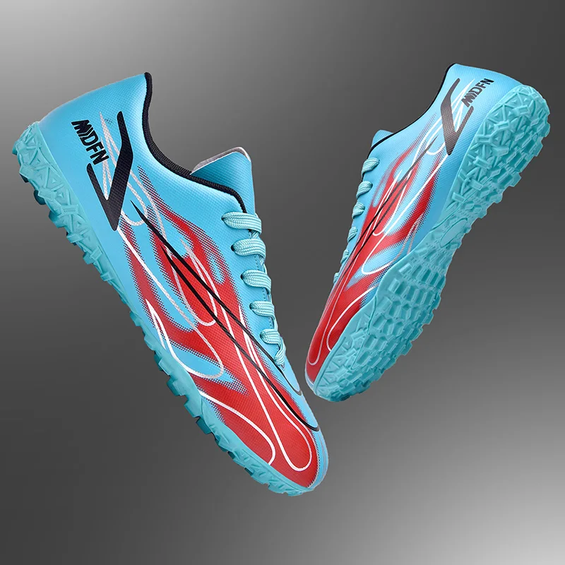 Professional Football Sneakers for Men Fashion Cool Long Spikes Soccer Shoes Outdoor Running Sports Shoes Size 32-47