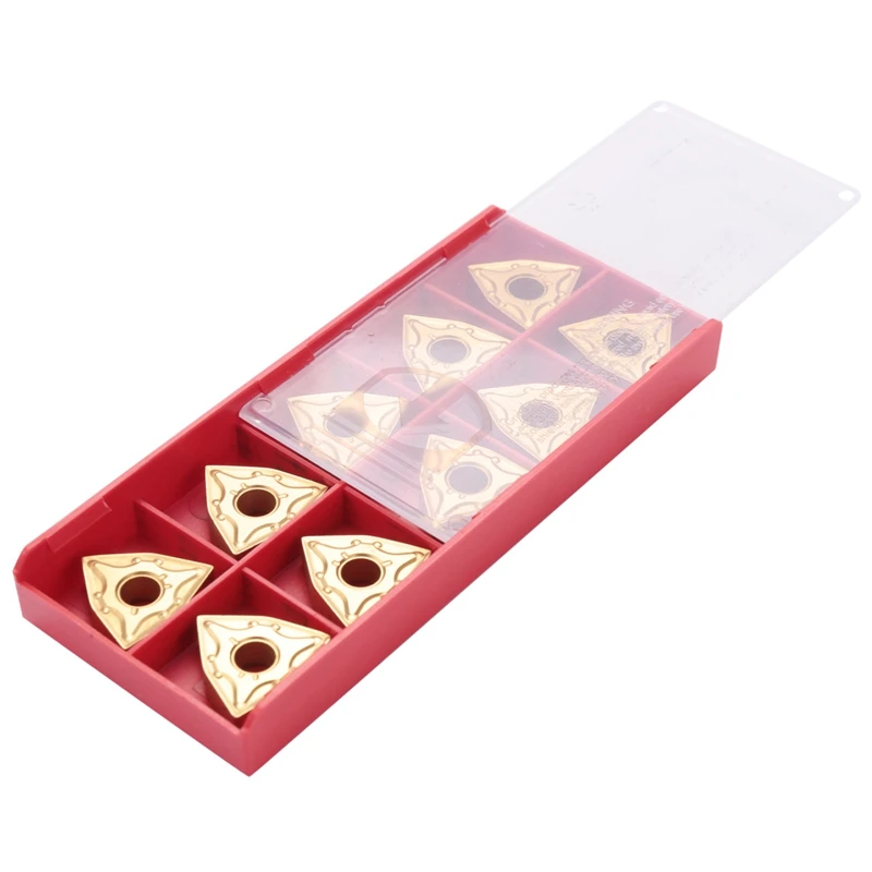 

10Pcs/Set New Wnmg080404 Carbide Inserts Blades For Lathe Turning Tool Turning Holder