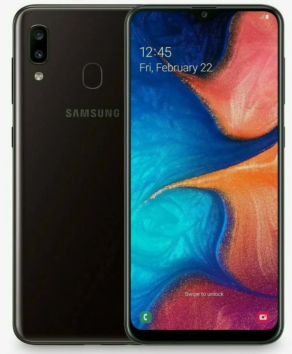 Оригинальный разблокированный смартфон Samsung Galaxy A20e A202F/DS с двумя SIM-картами