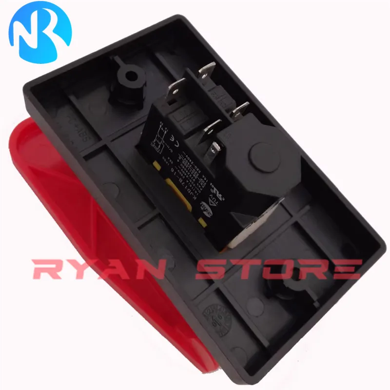 1 шт. KJD17B 16 4/5Pin настольные пилы электромагнитный кнопочный переключатель А 220-240 в