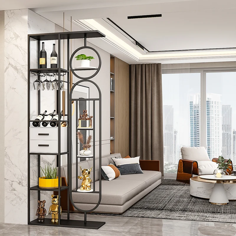 Шкаф для вина XL дома напольная перегородка стеллаж хранения без перфорации