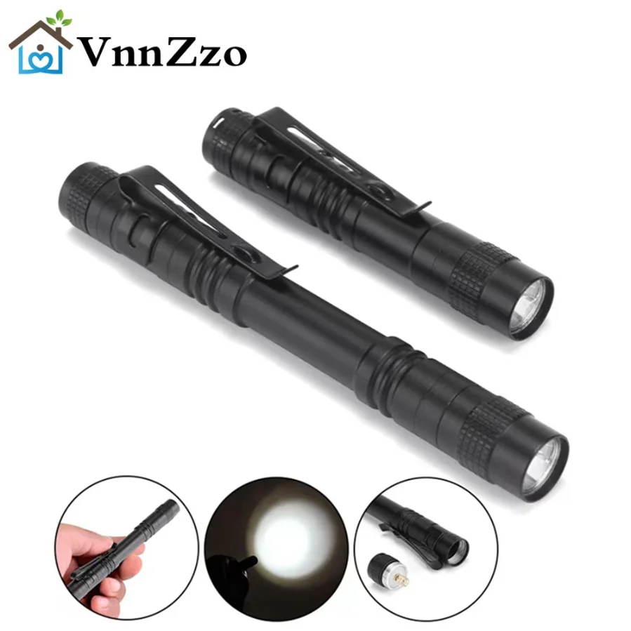 

D5 LED Flashlight Pen Light Mini Portable 1000 lumens 1 Switch Mode led flashlight For the dentist and for Camping Hiking Out