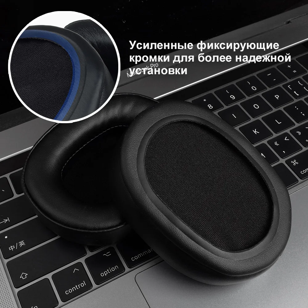 Фото Подушечки для наушников для Tribit XFree GoS, сменные подушечки для наушников, сетчатые тканевые чехлы с эффектом памяти, губка, мягкий протеин №4
