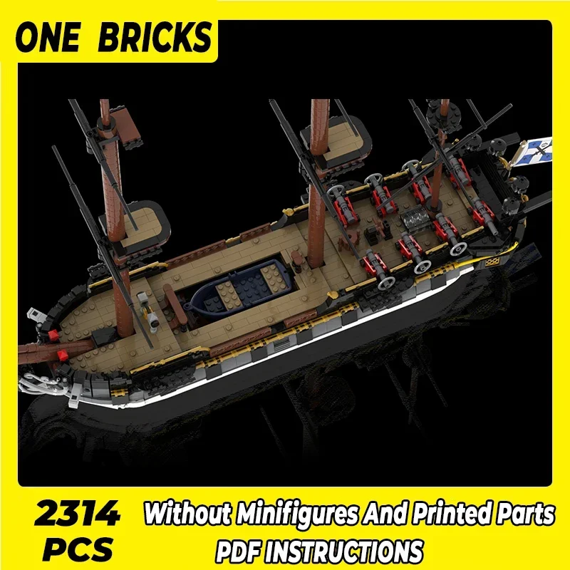 Конструктор Moc военная модель Императорский фрегат технические кирпичи сборка