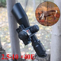 2 5 10 %c3%9740e tactics rifle scope green red dot sight light optics gear hunting optical sight spotting scope for hunting hiking