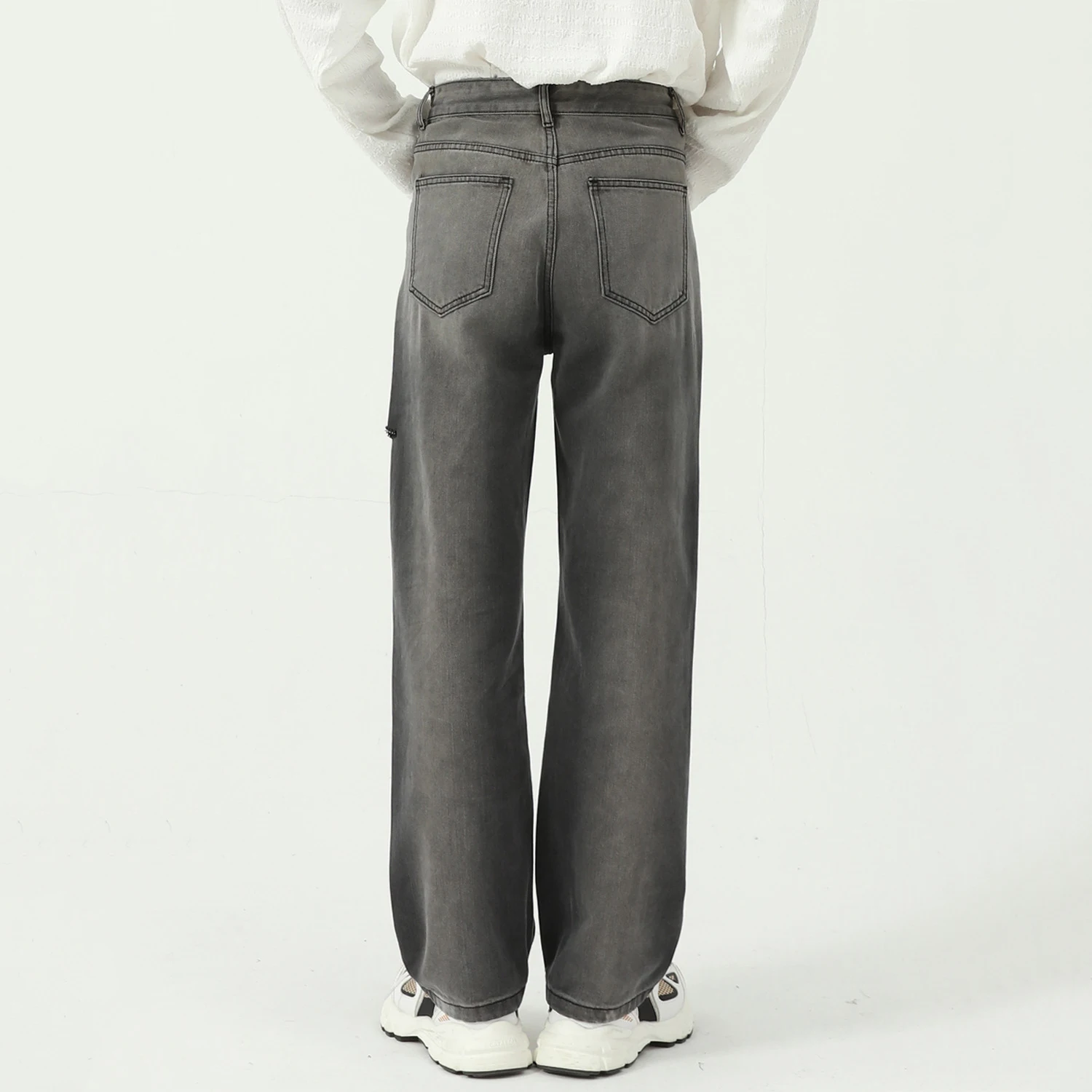 Men's Jeans Men's Trousers Tie-dye Gradient Side Holes Streetwear Men's Clothing Denim Men's Loose Jeans Y2k Clothes Men Jeans