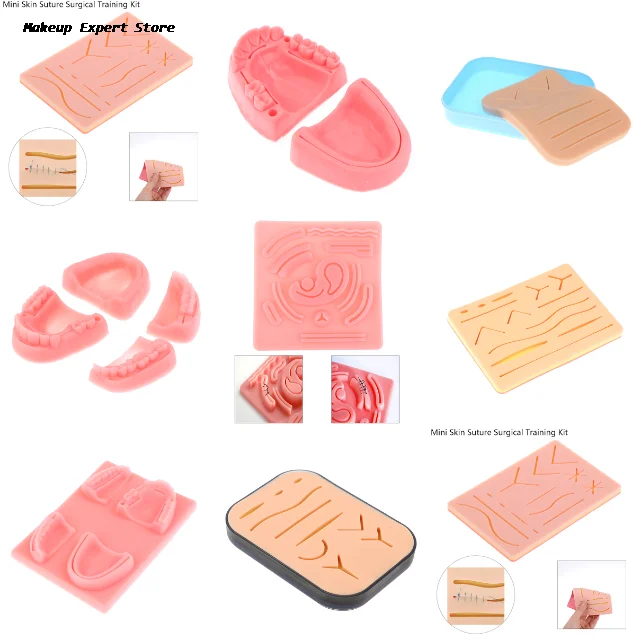 

Medical Skin Suture Surgical Training Kit Pad Dental Oral/Gum Suture Training Module Silicone Periodontitis Suture Model