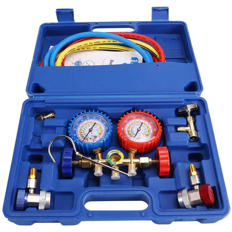 Манометр переменного тока R134a R12 R22 R502 3-ходовой Автомобильный датчик