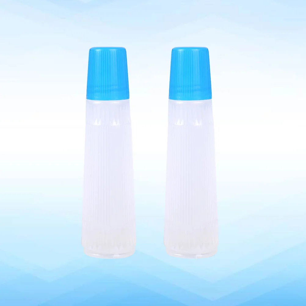 

2-piece Nontoxic Transparent Multifunctional Practical Safe Liquid Glue with Brush Head School Office Supplies