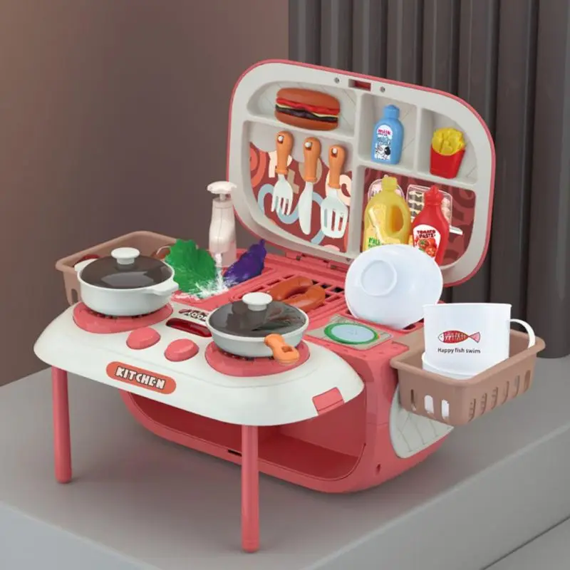 

Многофункциональная кухонная игрушка два в одном, может хранить аудио bluetooth, кухонный счетчик, игровой домик, кухонная игрушка, детский кухо...