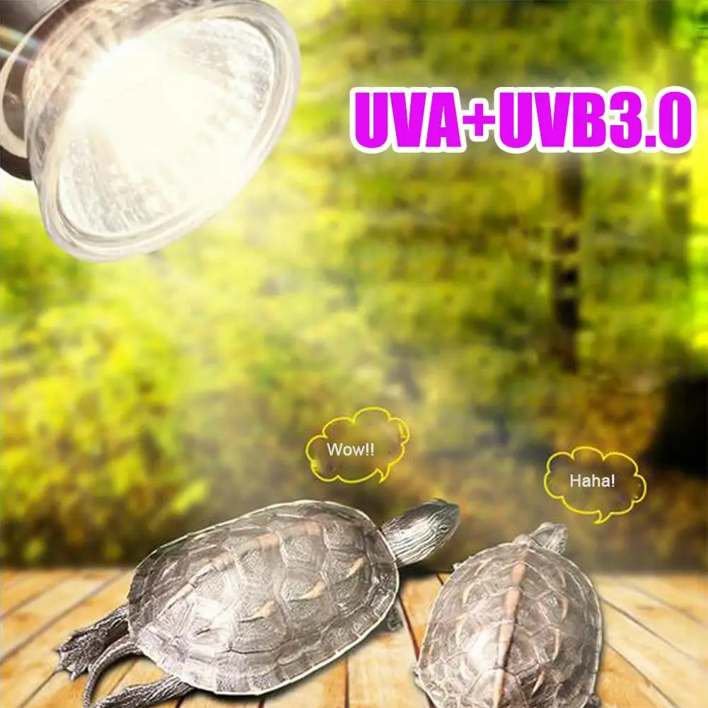 

Лампа UVA + UVB 3.0 лампа для рептилий, лампа для черепахи, УФ-лампы, нагревательная лампа, амфибии, ящерицы, регулятор температуры 25/50/75 Вт