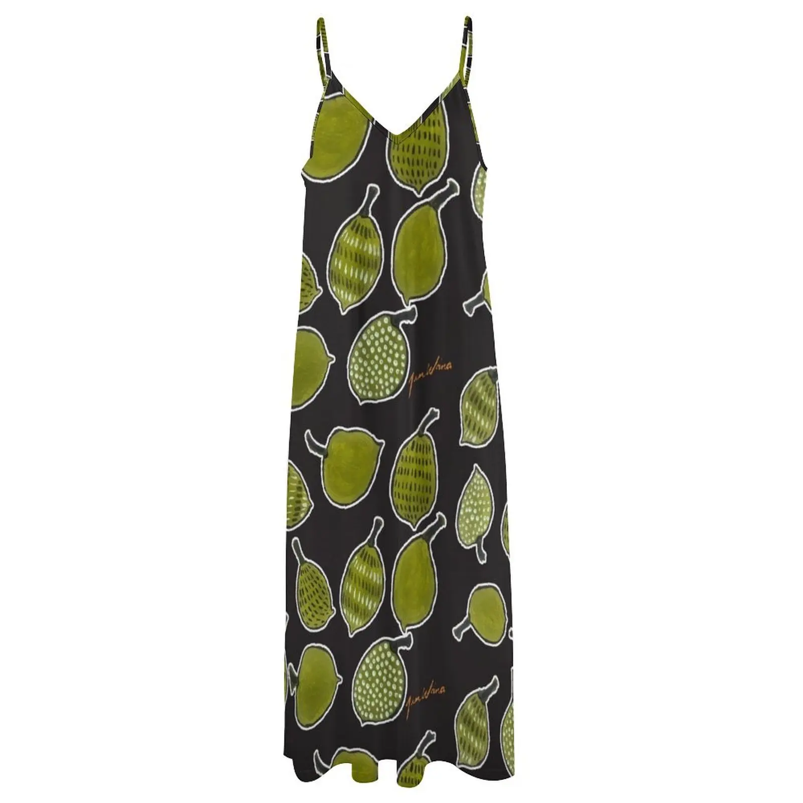 Jumulu - Boab nuts Длинное платье без рукавов шикарное и элегантное женское Платья