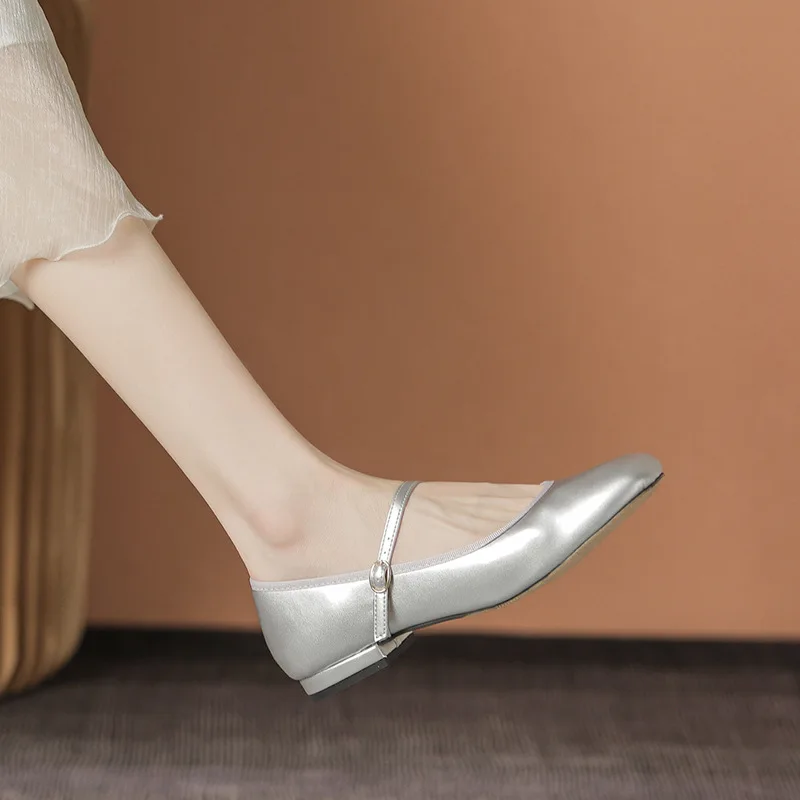 Women Vulcanized Shoes Soft Bottom Ladies Loafers Fashion Female Vintage Single   Casual Slip on Mary Janes Flats