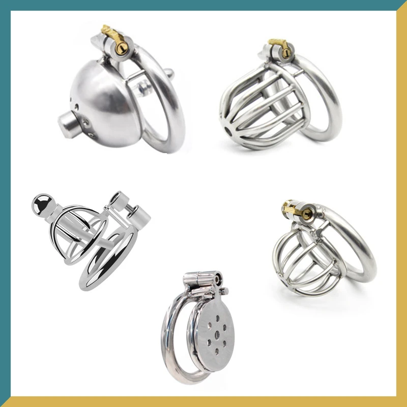 Маленький замок для пениса клетка мужской уретральный катетер верности кольцо