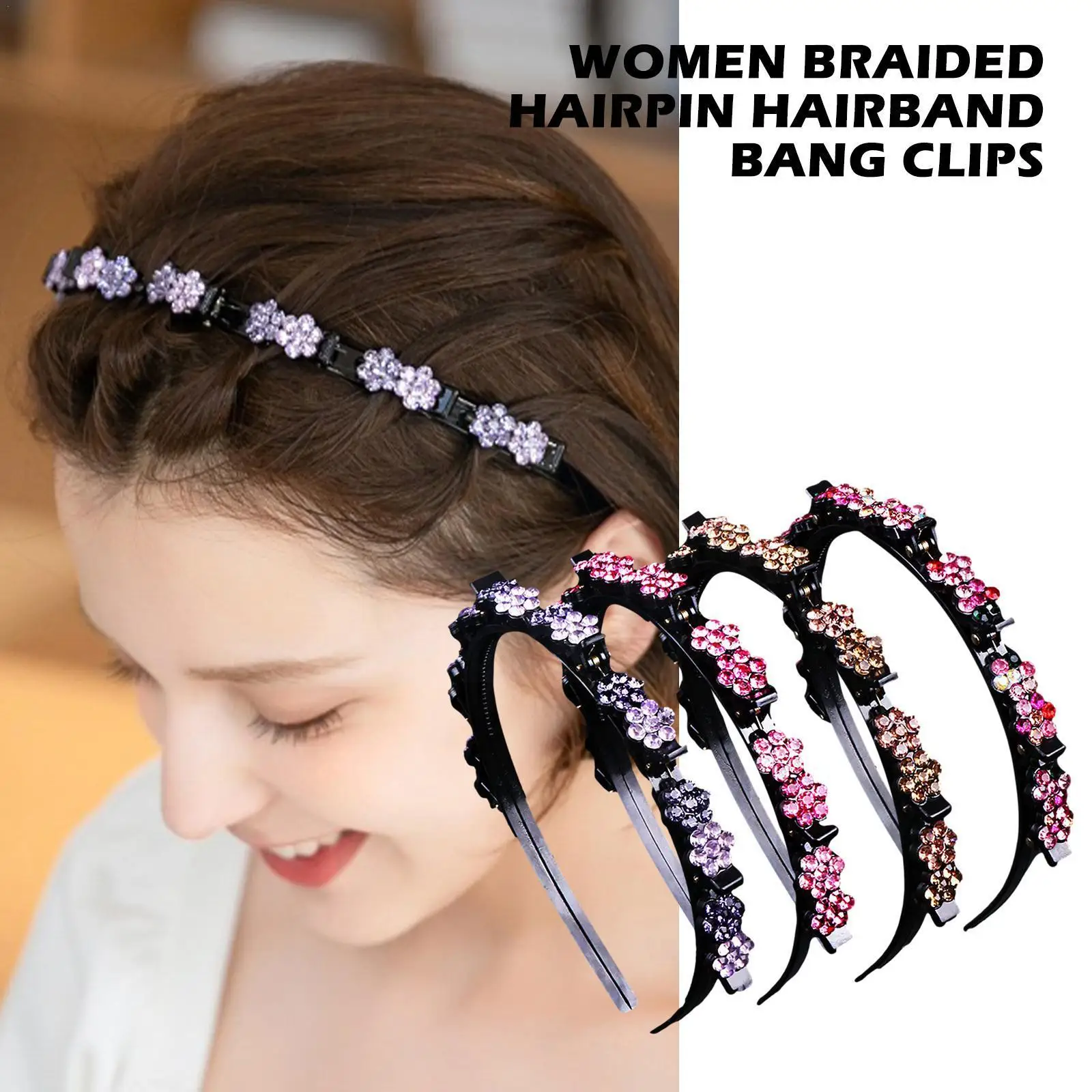 

Double Layer Bands Clip Hairband Alice Hairband Headband Double Bangs Hairstyle Hairpin For Women Girl Hair Accessories Hea L2F5