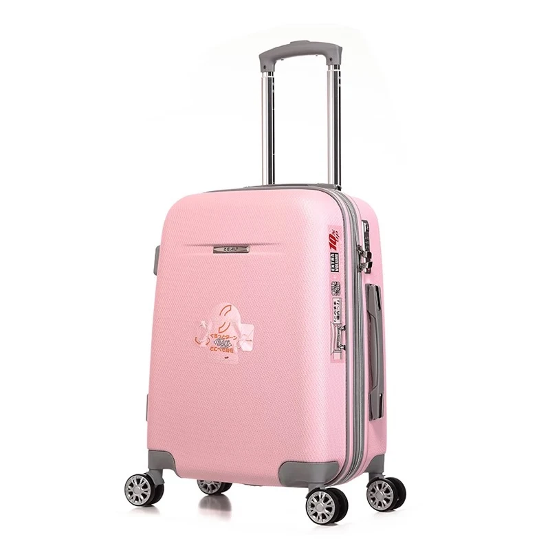 GraspDream 20 22 Inch Woman Trolley Case Suitcases Cute Luggage Travel Bag ABS Rolling Suitcase On Wheels on. => ГраспДрим 20 22-дюймовый женский чемодан-тележка, милый багаж, путешественная сумка, чемодан ABS на колесиках.