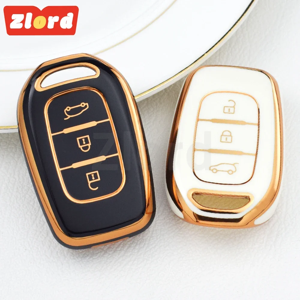 3-кнопочный чехол для автомобильного ключа из ТПУ Renault Kwid Traffic Symbol Dacia Sandero Logan Duster