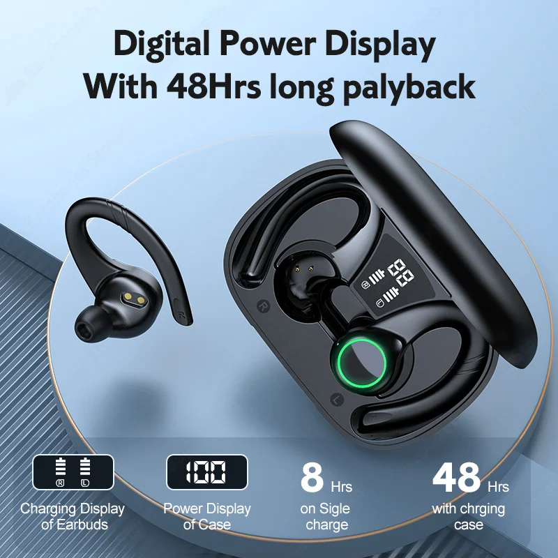 Беспроводные наушники с микрофоном TWS Bluetooth 5 2 шумоподавлением Hi-Fi басовые