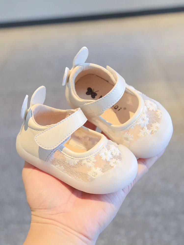 Spring And Summer New Children's Soft Soled Walking Shoes Children's Baby Sandals Princess Shoes 1-2-year-old Baby Mesh Single S