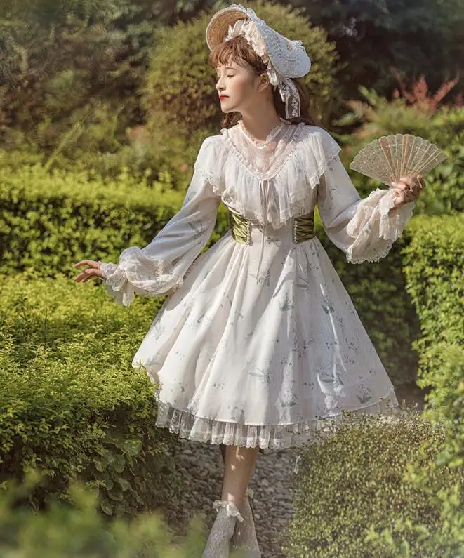 

Женское аниме элегантное женское платье OP Fairy Sweet Young Vintage