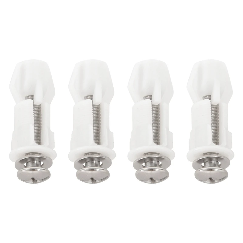 

Toilet Seat Hinges Screws WC Hole Fixing Easy Installation 8 Pack